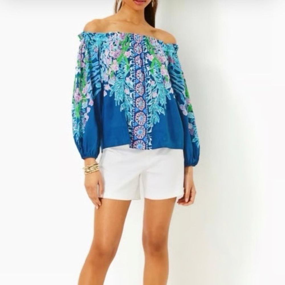 Lilly Pulitzer Aimes Off the shoulder top Sz S